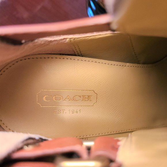 Coach Ann tan suede ankle boots size 8 - Picture 7 of 10